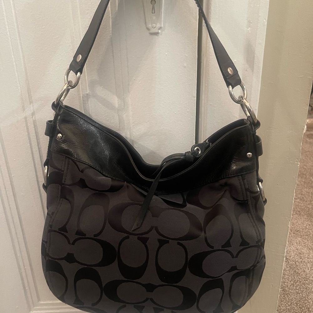 Coach Black Hobo Bag